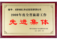 2009年度全省旅游工作先进集体