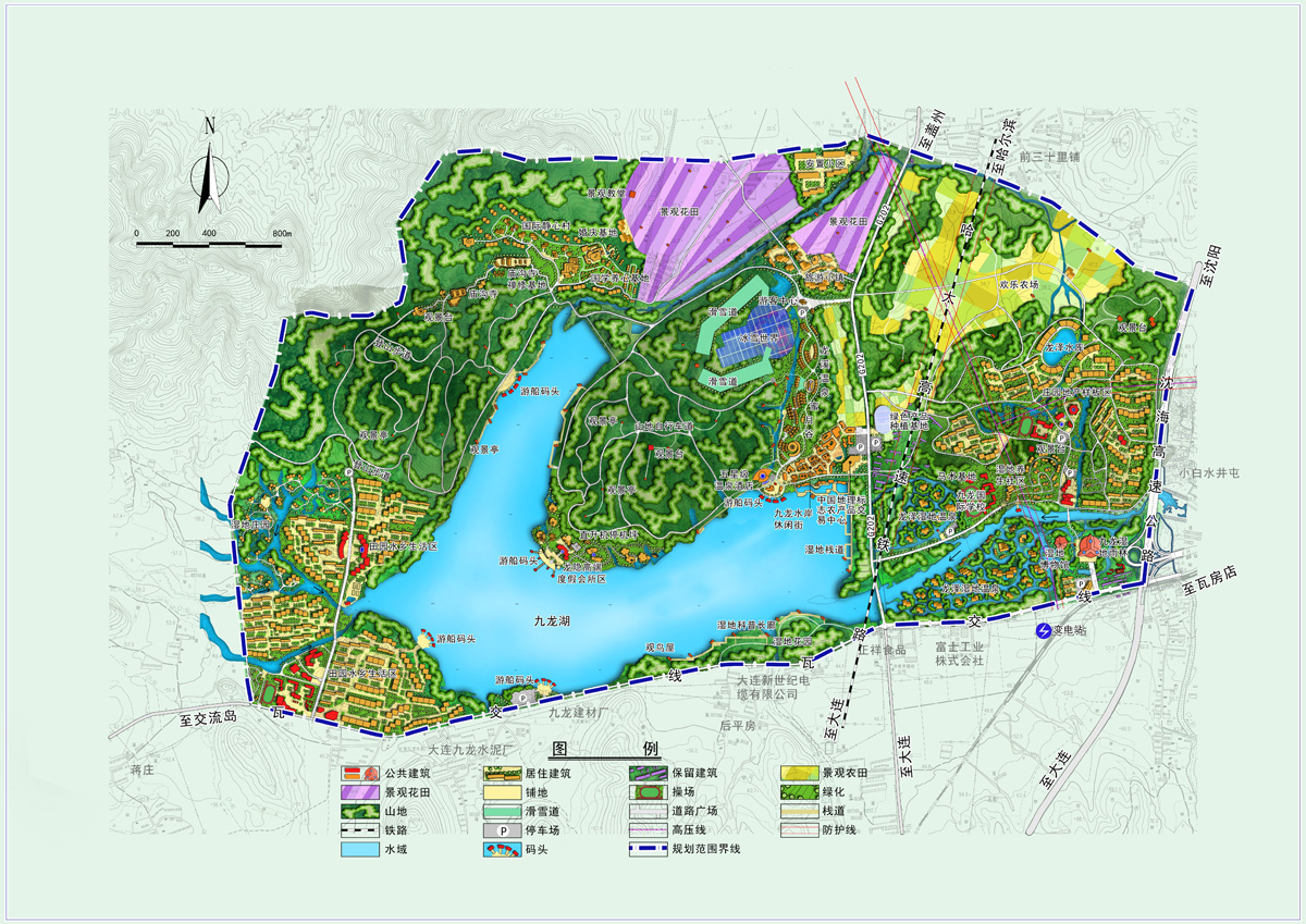 中国大连九龙湖旅游度假区概念性规划